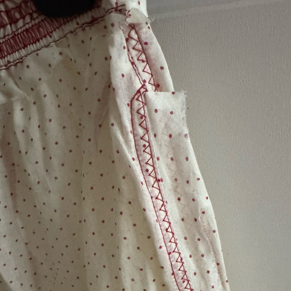 Free People Cream and Blush Polka Dot Lounge Harem Pants - Picture 11 of 13